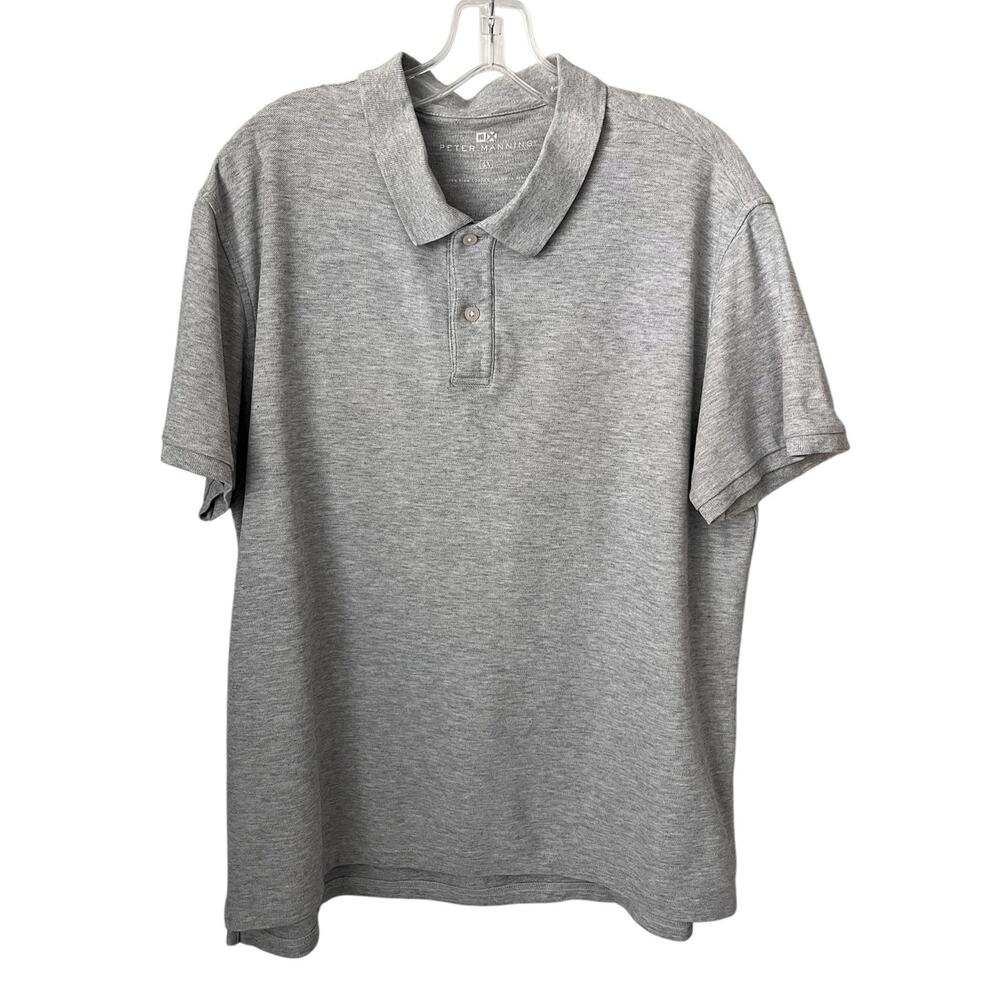 Peter Manning NYC Classic Polo Shirt Short Sleeves Collar Pima Cotton Preppy 4X